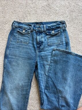 J. Crew Medium Blue Wide-Leg Denim Jeans